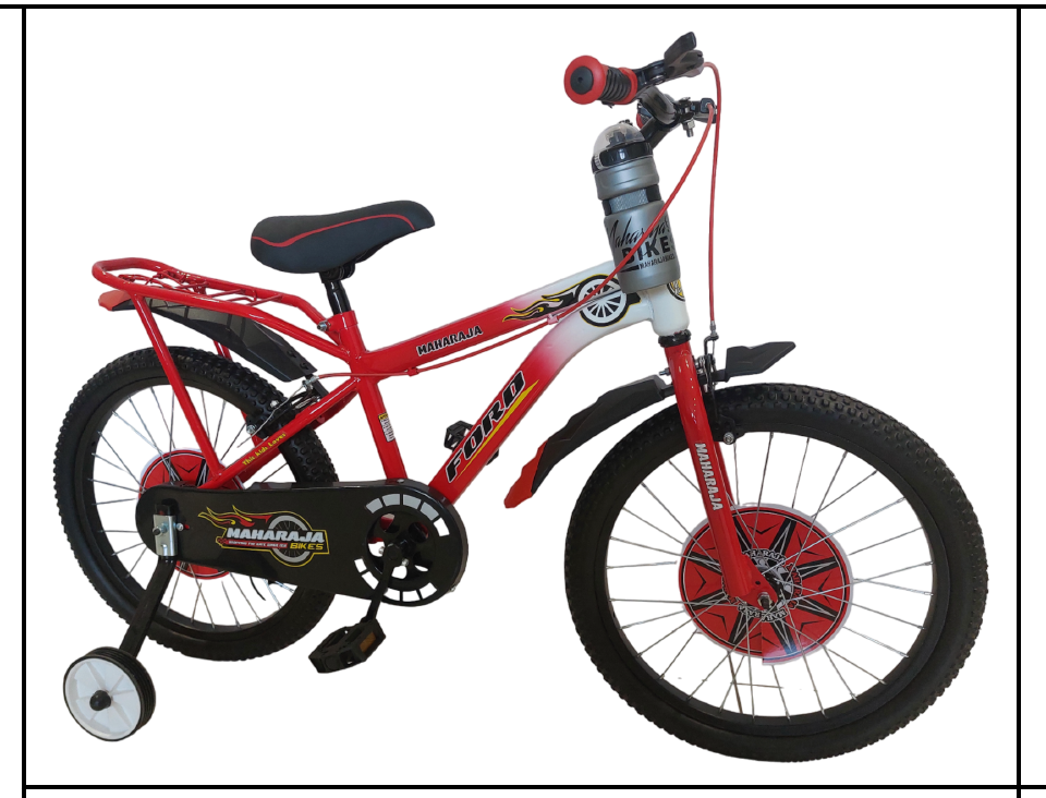 Maharaja Ford Sports Cycle with Carrier – Steel Rim, Tubeless Tyres