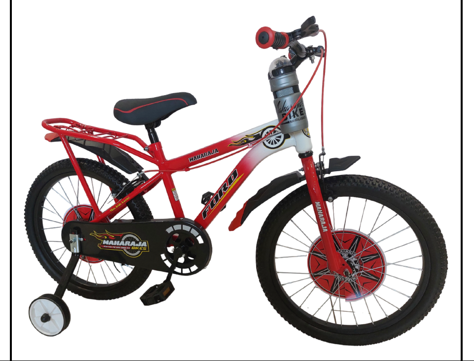 Maharaja Ford Sports Cycle with Carrier – Tube Tyre, Black Rim