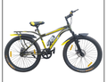 Maharaja Runway Junior Cycle with Carrier – Front Shocker, Double Disc Brake, Water Bottle, Wide Tyres